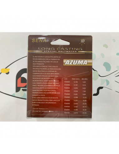 HILO SENA AZUMA 0.181 MM 1000 M
