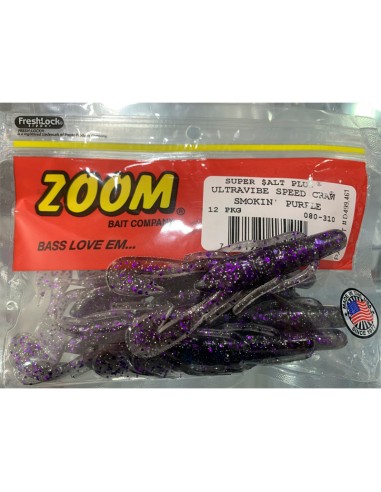 ZOOM ULTRAVIBE SPEED CRAW SMOKIN PURPLE