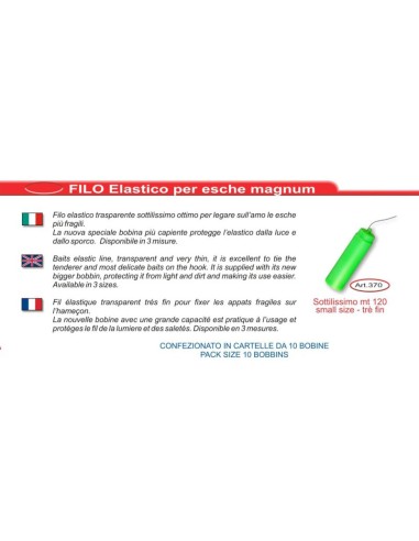 HILO ELASTICO STONFO VERDE TALLA S 120 M