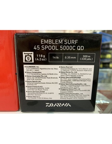 CARRETE DAIWA 23 EMBLEM SURF 45 SCW... CARRETE DAIWA 23 EMBLEM SURF 45 SCW...