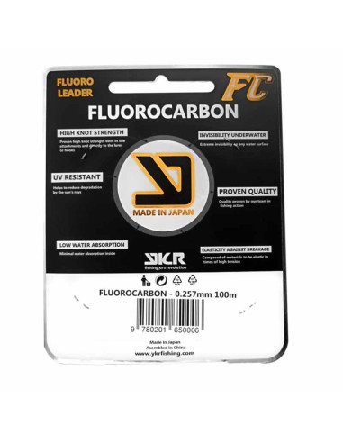 FLUOROCARBONO YKR 0.257 MM 100M 6.1 KG
