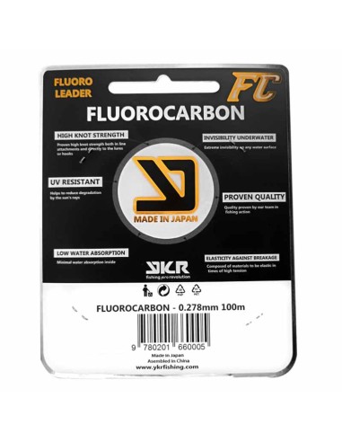 FLUOROCARBONO YKR 0.278 MM 100M 6.7 KG