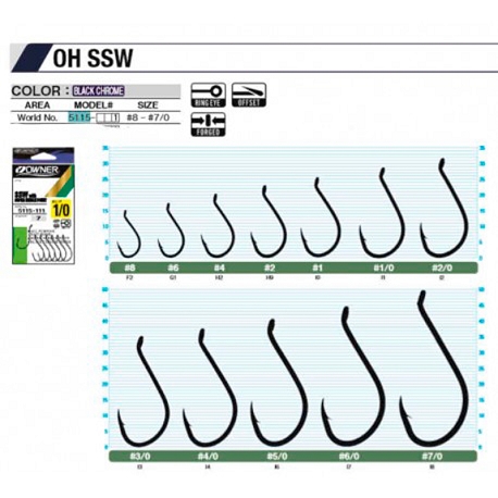 ANZUELO OWNER 5115 SSW W/EYE Nº2