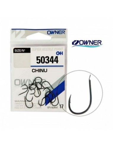 ANZUELO OWNER 50344 CHINU BLACK Nº 2/0  C023758