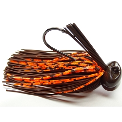 JIG BASS PATROL BRN/ORG SCALE BPJ1204 1/2 OZ 4/0 2