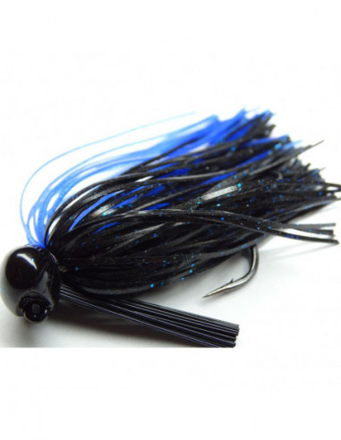 JIG BASS PATROL BLACK & BLUE BPJ3837 3/8 OZ 3/0