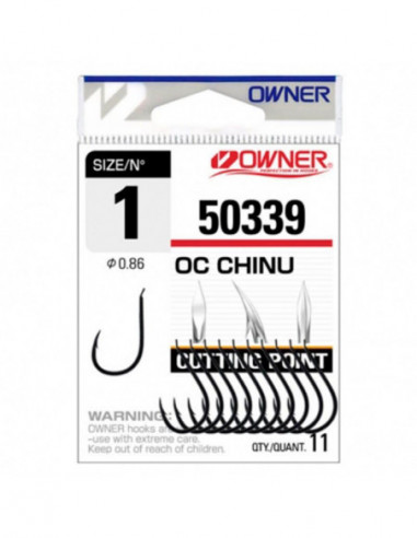 ANZUELO OWNER 50339 CUT CHINU BLACK Nº2