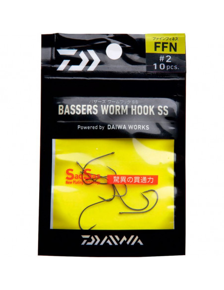 ANZUELO DAIWA BASSERS WORM FFN 2