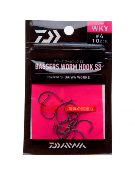 ANZUELO DAIWA BASSERS WORM WKY 4