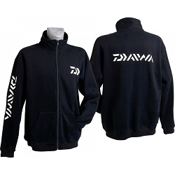 SUDADERA DAIWA NEGRA SSZM C/CREMALLERA TALLA M
