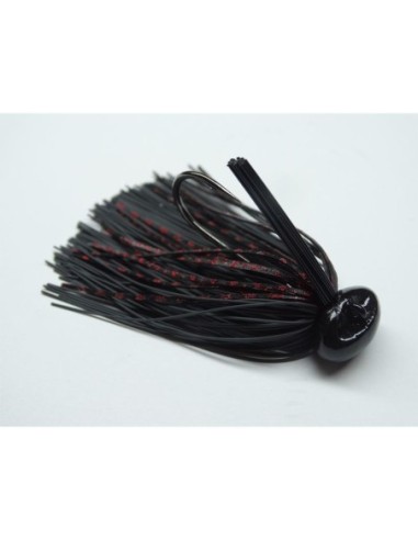 JIG BASS PATROL BLK/RED SCALE BPJ1206 1/2 OZ 4/0