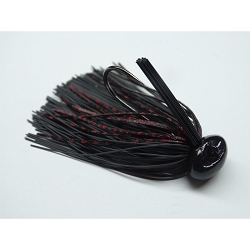 JIG BASS PATROL BLK/RED SCALE BPJ1206 1/2 OZ 4/0 2