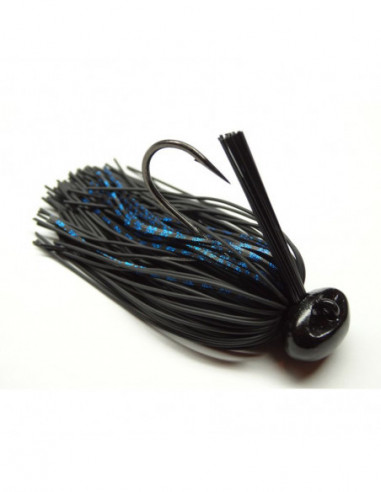 JIG BASS PATROL BLK/BLUE SCALE BPJ1207 1/2 OZ 4/0