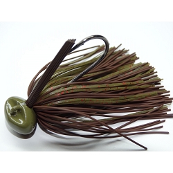 JIG BASS PATROL GRN PUMPK/BRN BPJ3408 3/4 OZ 5/0 2