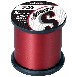 MONOFIL DAIWA SHORECAST RED 0.185 MM 3500 M