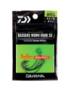 ANZUELO DAIWA BASSERS WORM WOS 2