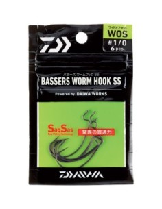 ANZUELO DAIWA BASSERS WORM WOS 1