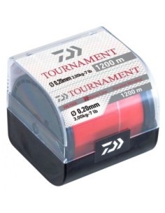 MONOFIL DAIWA TOURNAMENT 0.23 MM 1200 M ROJO