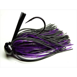 JIG BASS PATROL BLACK PURPLE JELLY BPJ1209 1/2 OZ 4/0
