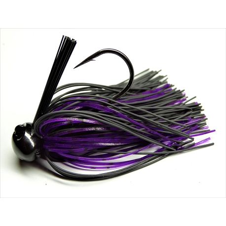 JIG BASS PATROL BLACK PURPLE JELLY BPJ1209 1/2 OZ 4/0