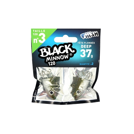 BLACK MINNOW 120 Nº 3 2 DEEP JIGHEAD 37 GR KAKI BM346