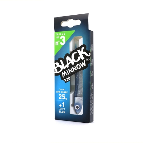 BLACK MINNOW 120 Nº 3 COMBO OFF SHORE BLEU BM192