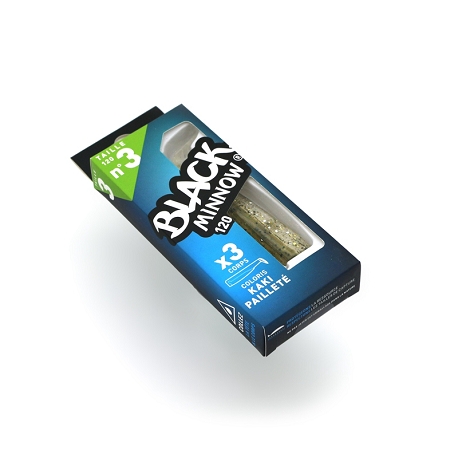 BLACK MINNOW 120 Nº 3 KAKI PAILLETE 3 CUERPOS BM197