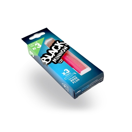 BLACK MINNOW 120 Nº 3 ROSE FLUO 3 CUERPOS BM351