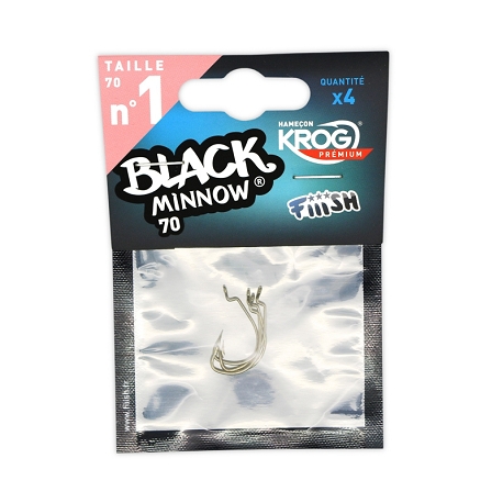 BLACK MINNOW 70  Nº 1 HOOK KROG PREMIUM VCM BM038