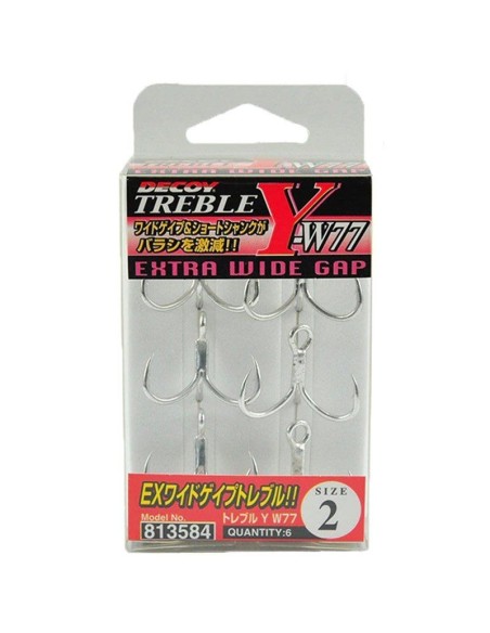 ANZUELO DECOY TREBLE HOOK Y-W77 TALLA 6