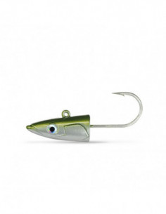 CRAZY SAND EEL 120 Nº2 OFF SHORE JIG HEAD 15GR KAKI -CSE1010