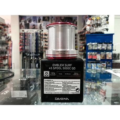 BOBINA DAIWA EMBLEM SURF TYPE R 45 0.35/300 REF 5000CQD