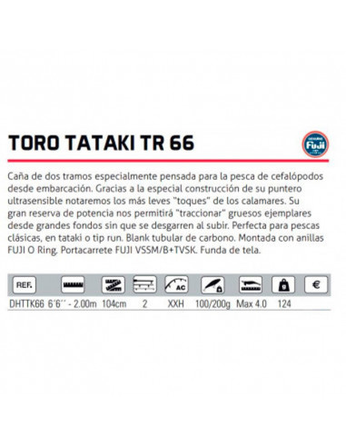 DESCATALOGADA CAÑA HART TORO TATAKI...