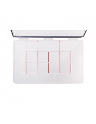 Caja para señuelos horizontal doble cara HART DF-3 8 compartimentos