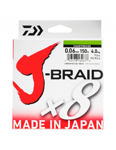 TRENZADO DAIWA J-BRAID 0.10 MM 300 M...