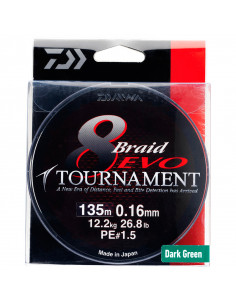 TRENZADO DAIWA TN EVO 8 BRAID 300 M 0.18MM 2